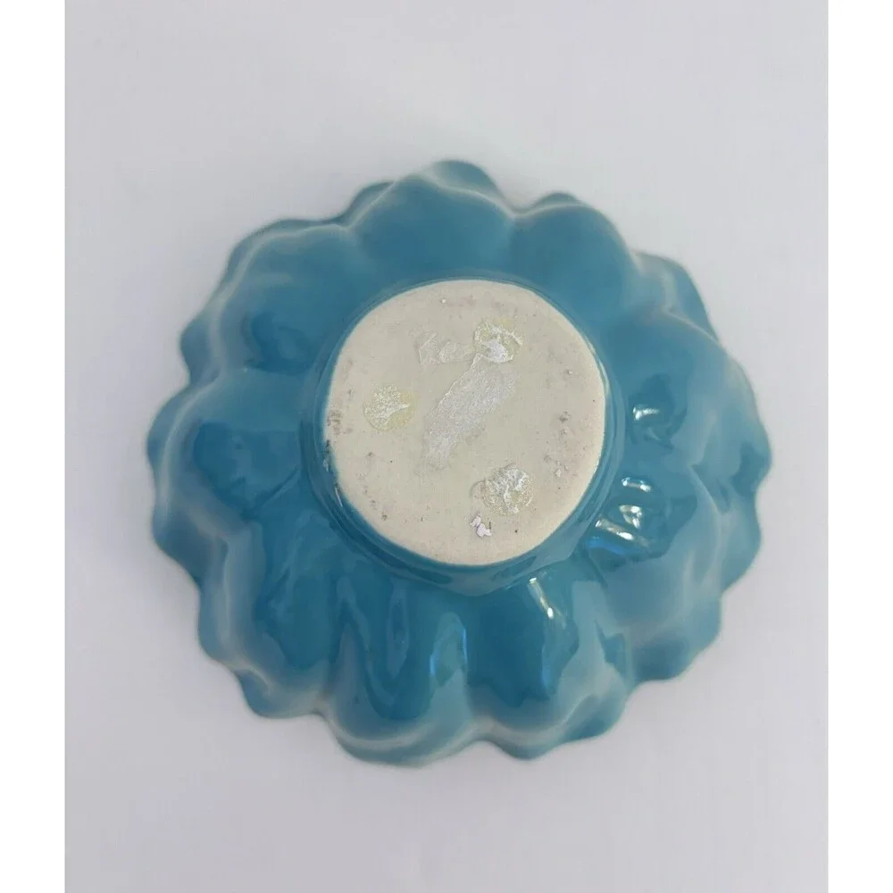 Discontinued Des Pots Turquoise Glazed Lotus Seed Pod Vase